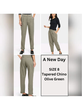 A New Day High-Rise Tapered Chino Pants Size 8